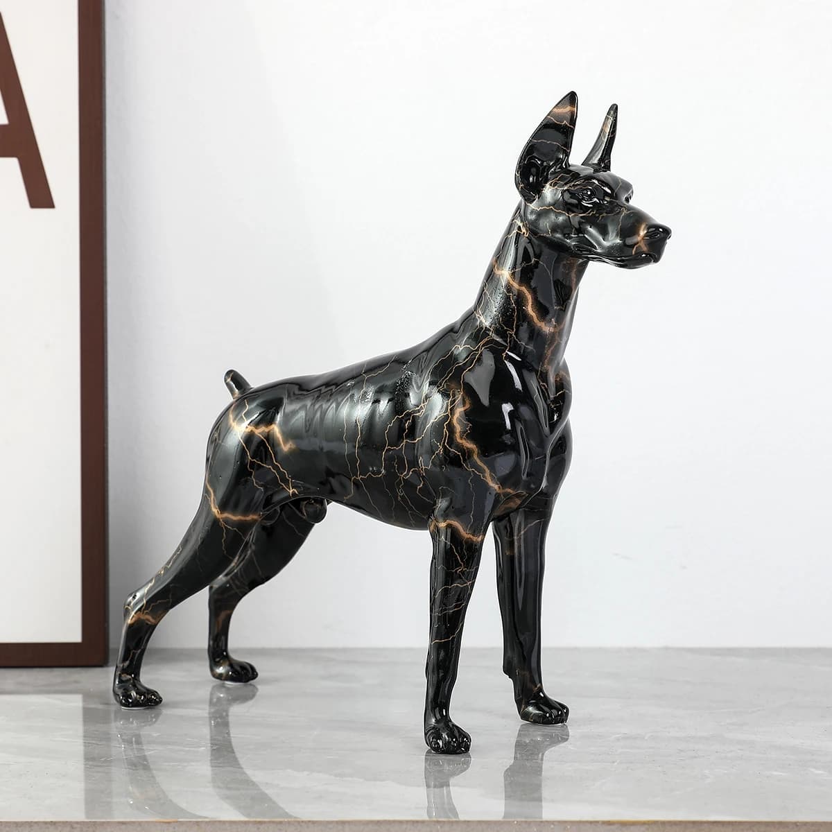 statuette bouledogue français